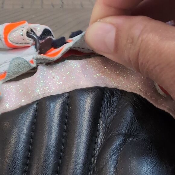 Sophia Webster Riko High Top Leather Sneakers Size 7/37.5 Glitter Multicolor - Picture 6 of 11